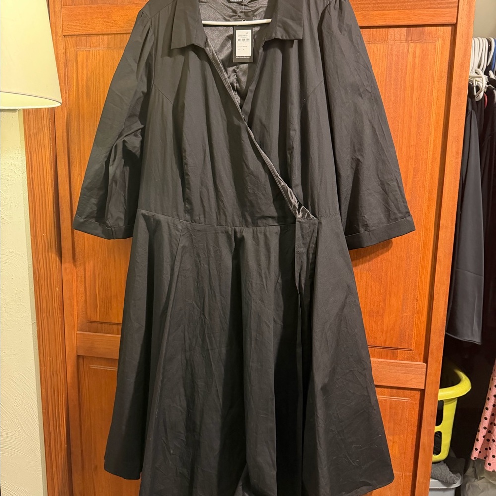 Elegant Black Wrap Dress